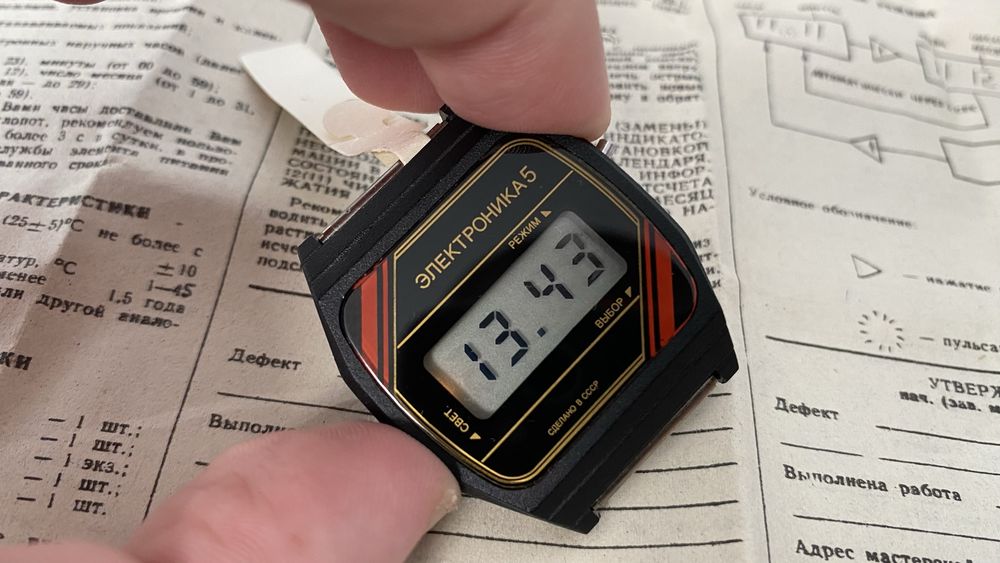 Новые часы Электроника 5-29391 ссср
