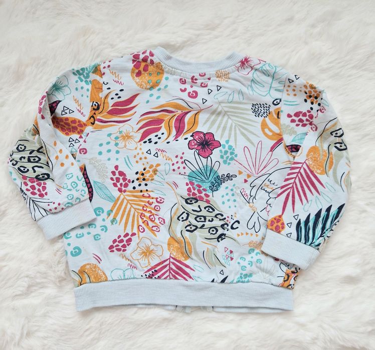 Bluza 80 Cool Club dla dziewczynki na zamek w kwiaty