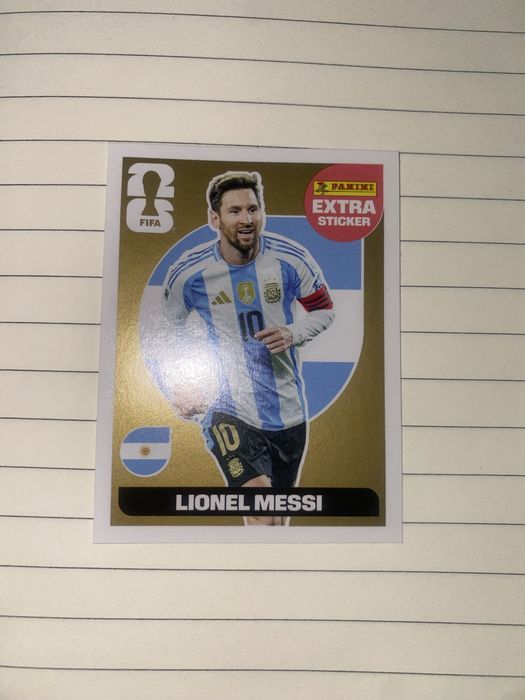 Lionel Messi – Extra Sticker GOLD - Cromo