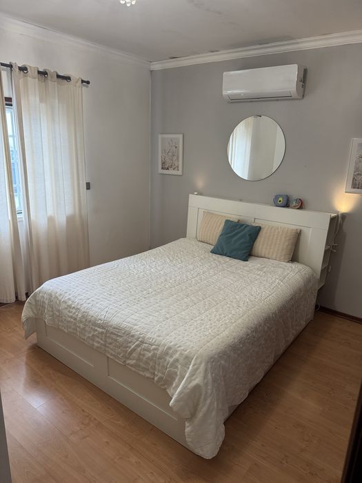 Cama + Cabeceira + Estrado + Colchão