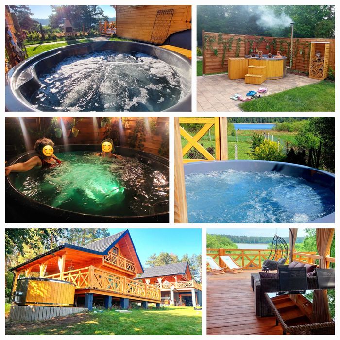 Domek z Jacuzzi nad jeziorem ferie wakacje weekend wolne