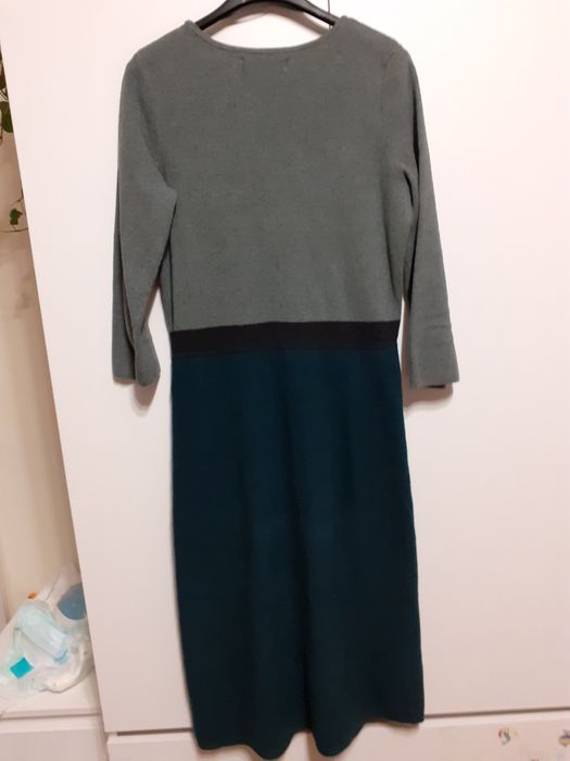 Sukienka zielona z wełną seasalt cornval 36