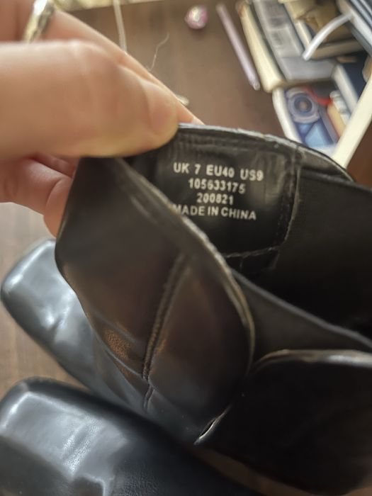 Трендові чобітки topshop з квадратним носиком