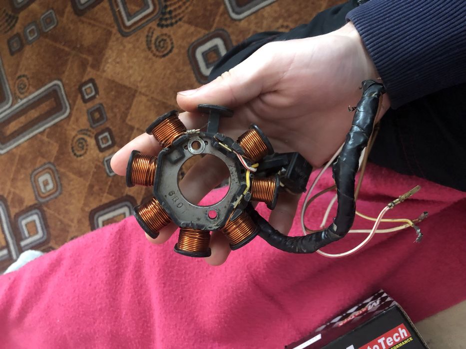 Статор генератора на Suzuki lets 1/2