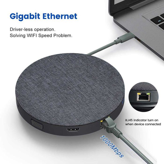 Premium ЮСБ хаб для Макбука usb c wireless charging   hub 11 in 1