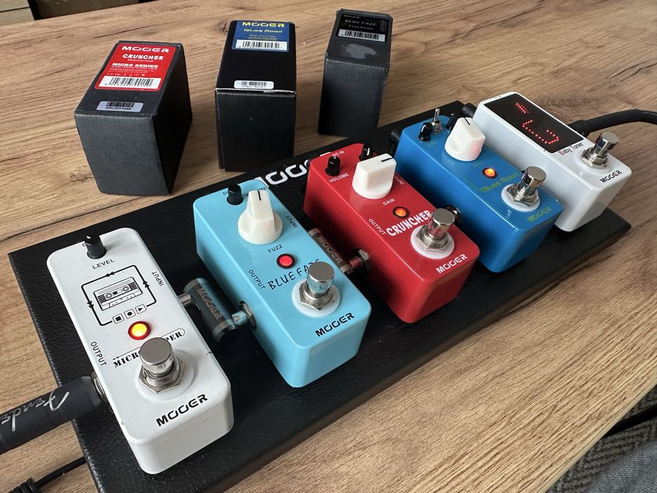 Zestaw efektów gitarowych Mooer + looper, tuner