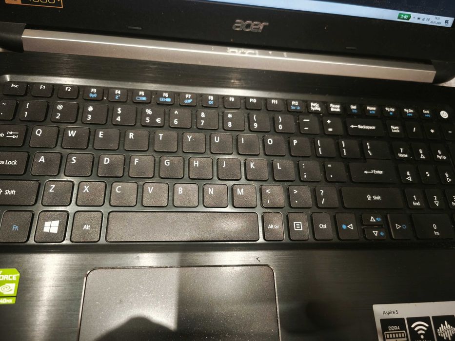 Rewelacyjny laptop acer i5 SSD nvme 256gb 8gb GeForce