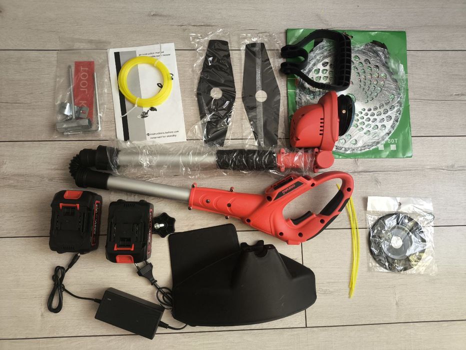 Продам электрокосу, триммер ONEVAN, 2 акб 588Vf 21V, Brashless motor