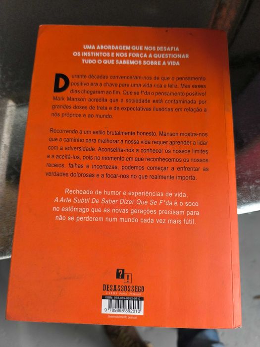 A Arte Subtil de Saber Dizer Que Se F*da — Mark Manson