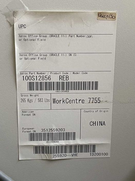 Fotocopiadoras - Impressoras Digitais - Xerox Work Centre 7765