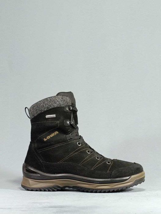 Зимові чоловічі черевики Lowa Sassello GTX Mid Black/Taupe (Стан 5+)
