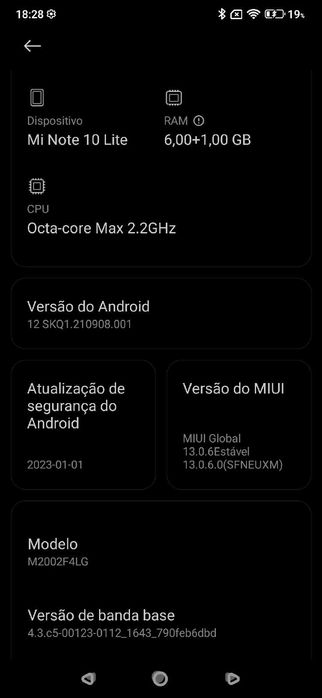 Excelente Smartphone MI Note 10 Lite - pouco usado