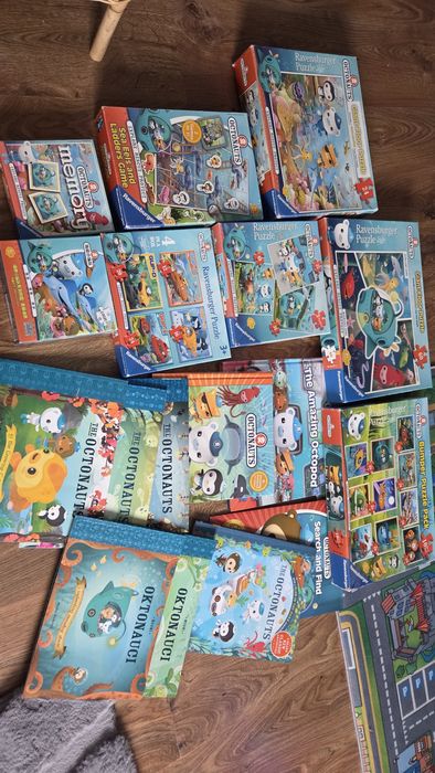 Oktonauci, octonauts gry puzzle książki