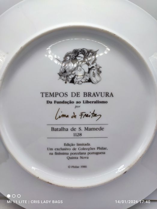 Prato de coleção Tempos de Bravura, Batalha de São Mamede 1128