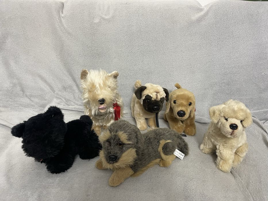 Реалистичные собаки gund, keel toys, suki, uni-toys, anna club plush