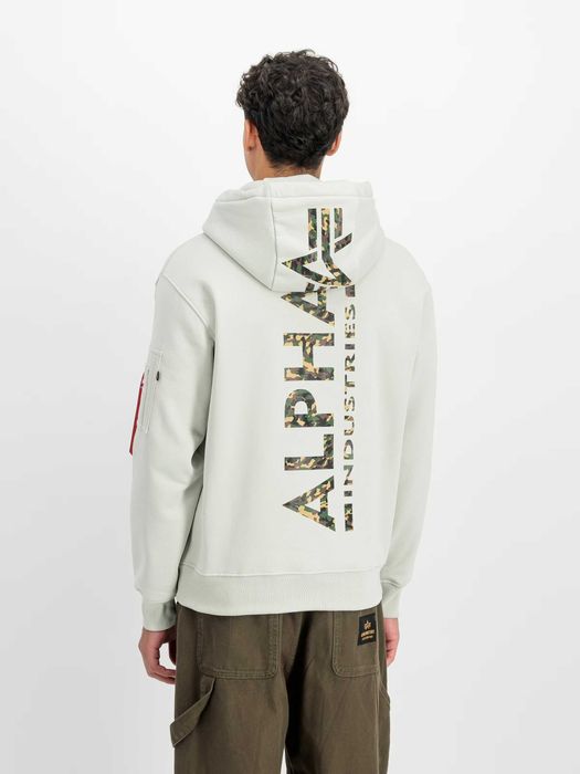 Alpha Industries Bluza z kapturem Mirror Camo (178318MC) szara L