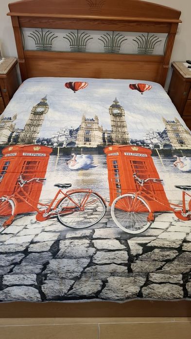 Edredão de casal com pêlo