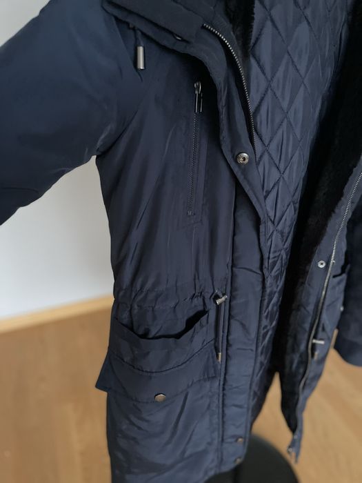 Granatowa kurtka parka damska Yas S- M