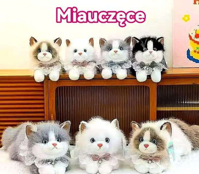 Maskotka miauczacy kot dla dzieci 50cm