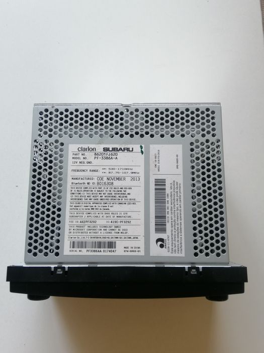 Автомагнітола clarion PF-3386A-A  штатна магнітофона Subaru