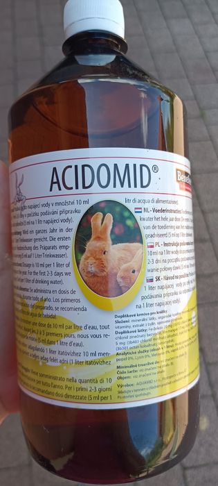 Acidomid dla królików 1litr