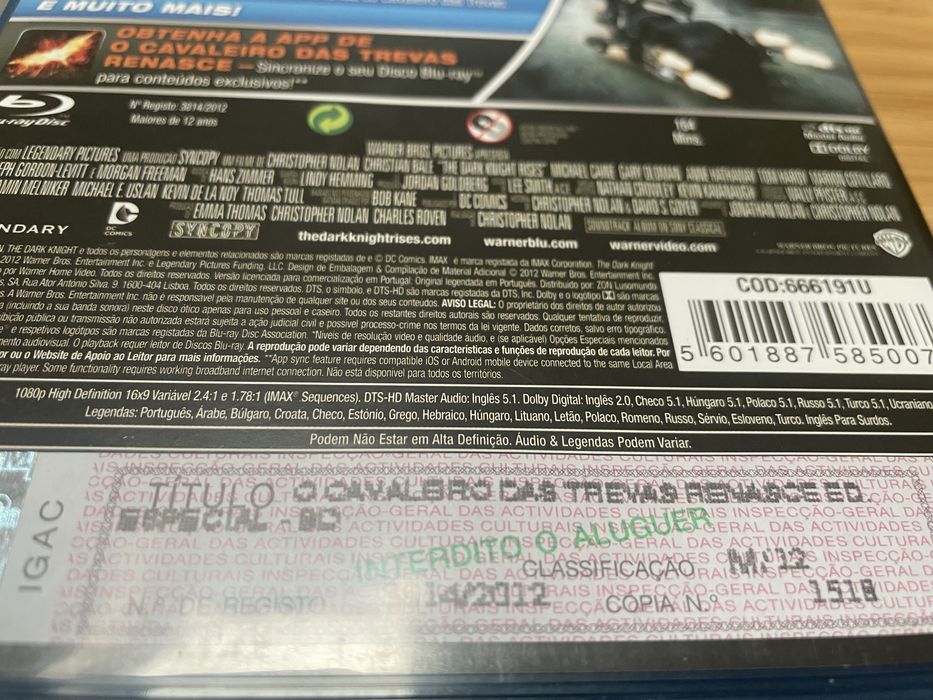 Batman Trilogia Bluray