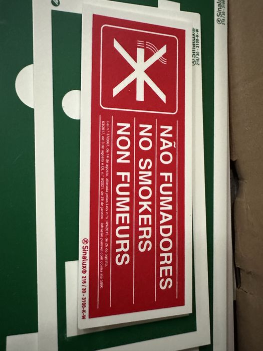 Sinalizaçao diversas