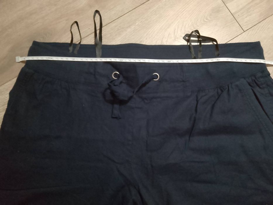 Spodnie przewiewne bawełniane imitacja lnu. Rozmiar 50. Nowe