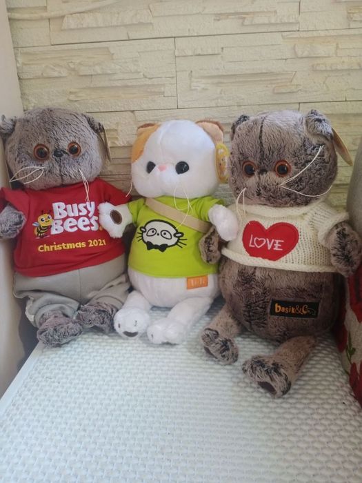 Мягкая игрушка кот Басик, Басик, кот Басик в одежде, модный басик