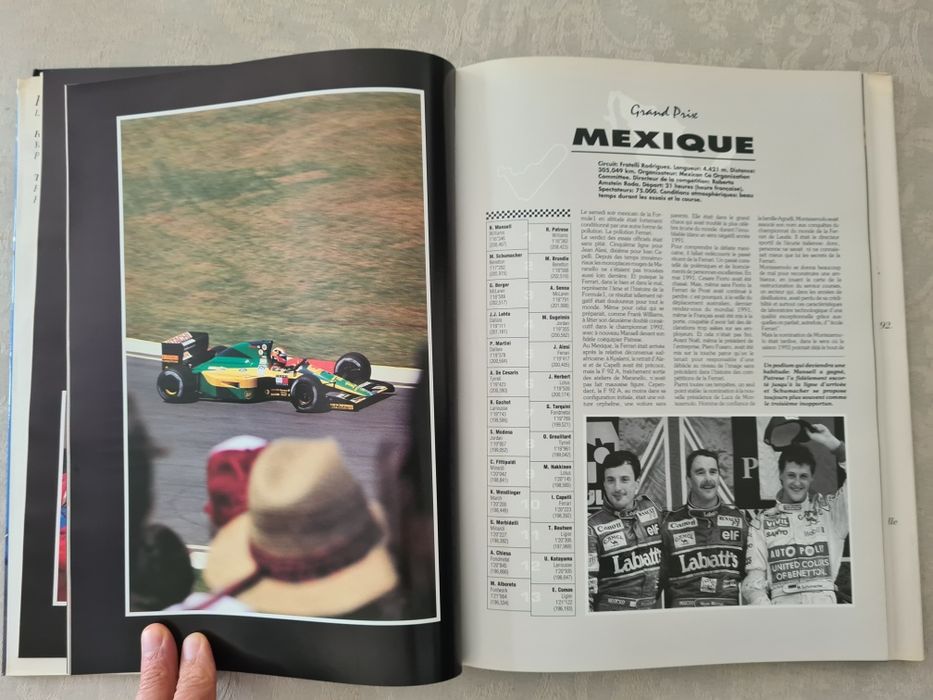 Livro Formule 1 1992