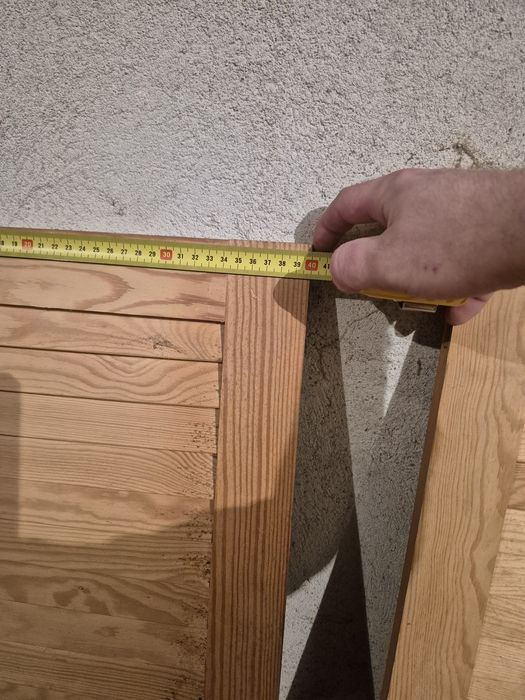 Drewniane lamelowe fronty do szafek