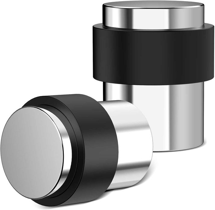 5-pak srebrnych lustrzanych ograniczników\odbojników drzwi