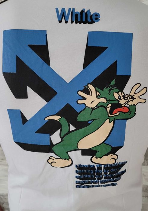OFF WHITE Koszulka T-shirt biała Unikat Wyprzedaż