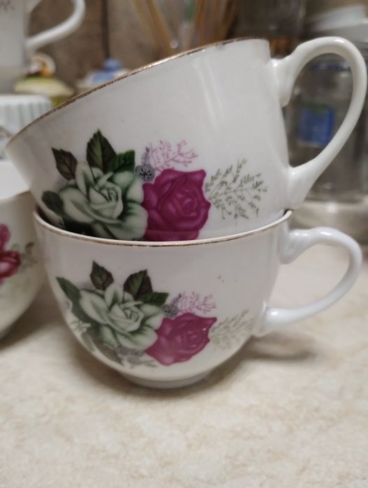 Винтажные чашки, Англия, Германия, Китай Тянзыньський фарфор.