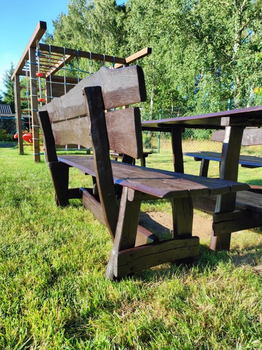 Drewniany zestaw ogrodowy