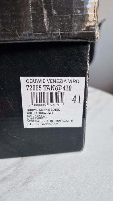 Buty skórzane zimowe Venezia