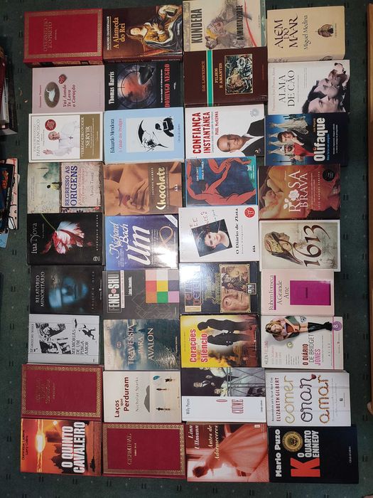 Lote Livros Best Seller Literatura Autores Portugueses e Estrangeiros