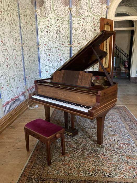 Steinway & Sons B-211 de 1900 Restaurado em Pau Santo