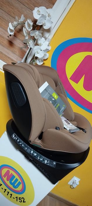Nowy fotelik samochodowy ISOFIX obrotowy do 150 cm