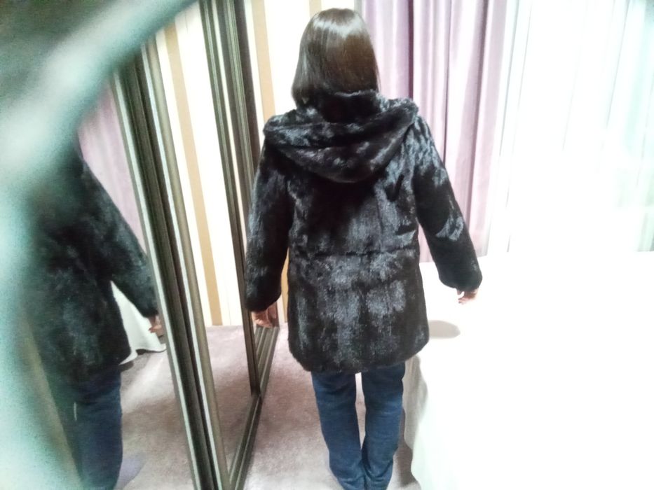 Норкове манто чорне Італія!