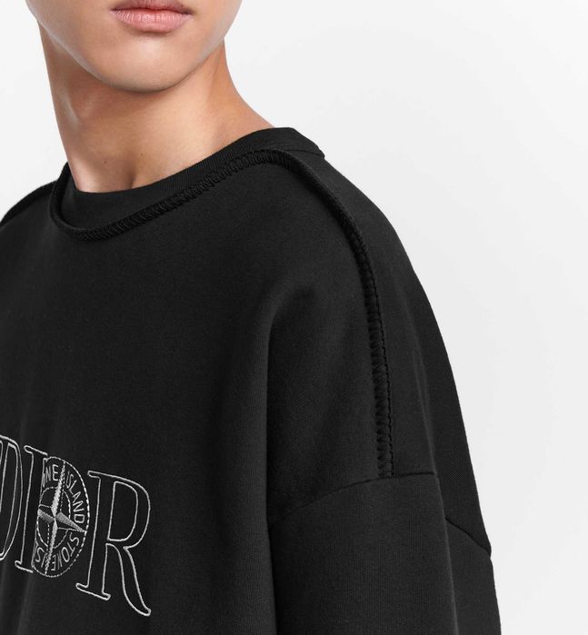 Світшот SI x Dior Cotton Fleece Sweatshirt Black SI0229-BK