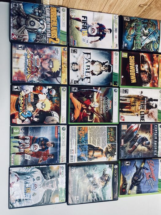 Диски для Xbox 360 — понад 50 ігор, у гарному стані,
