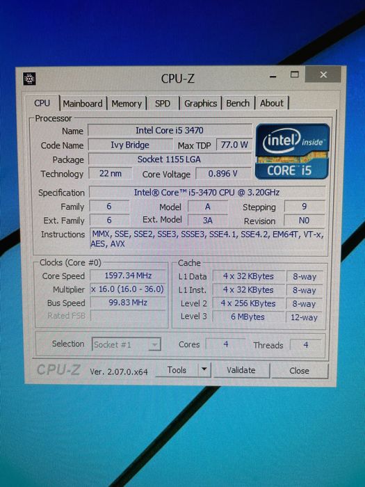 Компьютер Lenovo Intel Core i5-3470 CPU