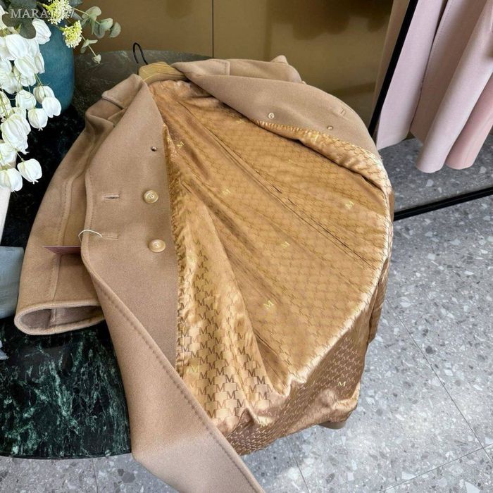 Пальто Max Mara 101801 90% вовна та 10% кашемір, Макс Мара беж