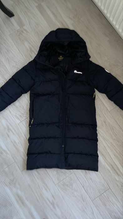 Подовжений хлопчачий пуховик