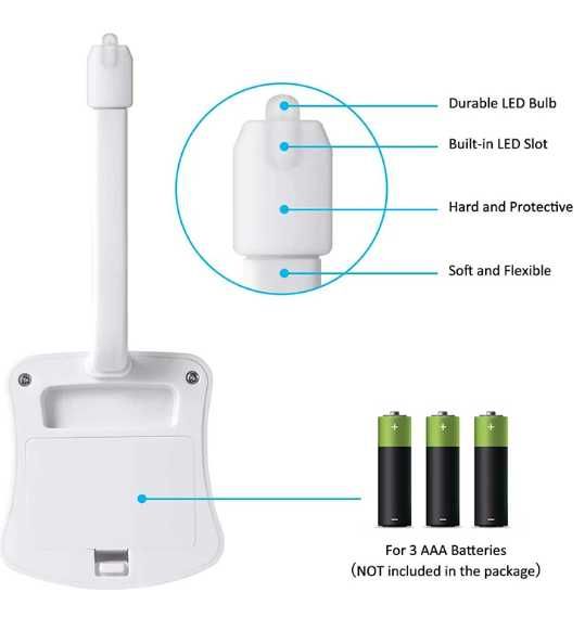 Датчик руху, світодіодний нічник для туалету 8 кольорів