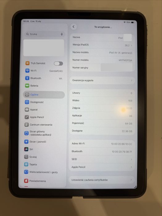 Apple iPad Air 4 genetacja 64 GB