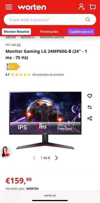 Monitor LG 24 Polegadas