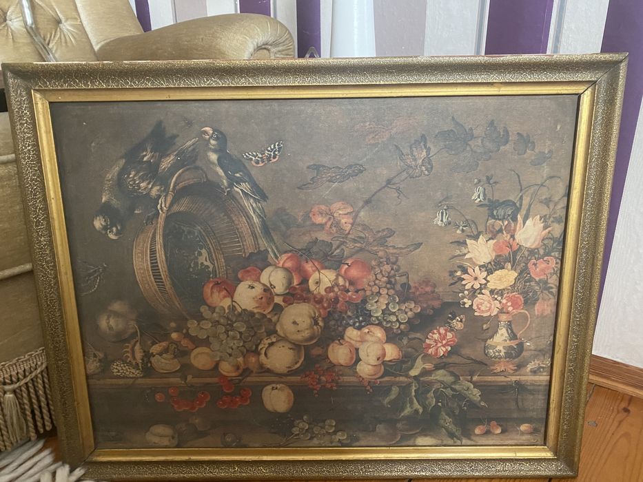 Obraz martwa natura,Balthazar van der malarz Holenderski 1590