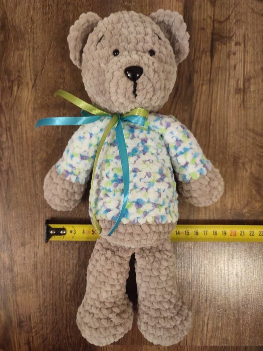 Miś amigurumi maskotka wykonana ręcznie na szydełku